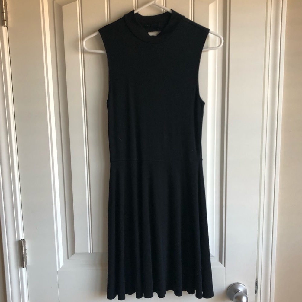 Mock-neck dress